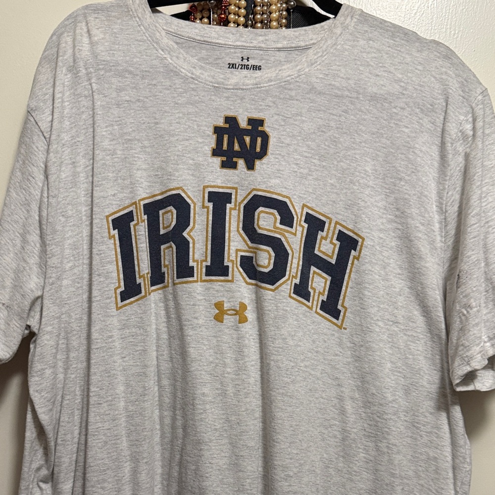 Under Armour Light Gray Irish Tee